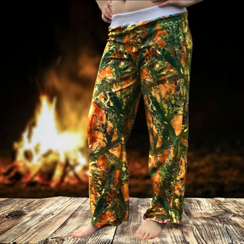 Camouflage Casual Women Lounge Pant Orange