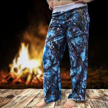 Camouflage Casual Women Lounge Pant Blue