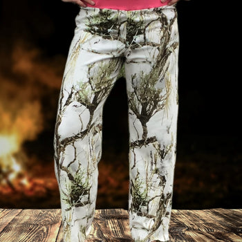 Camouflage Casual Women Lounge Pant Snowfall