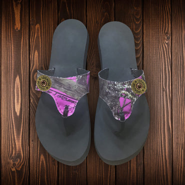 Camouflage Flip Flops-True Timber Pink