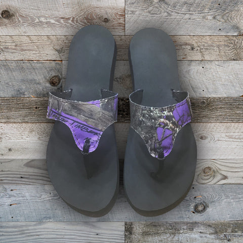 Flip Flops Camouflage-True Timber Purple